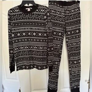 Victoria's Secret Black and White Thermal Panamas Size XS